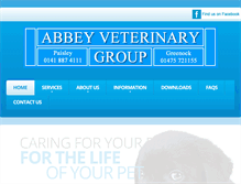 Tablet Screenshot of abbey-vetgroup.co.uk